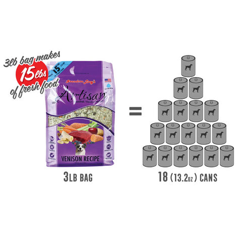 Grandma Lucy's Artisan Venison Dry Dog Food 3lb - Poudre Pet and Feed Supply